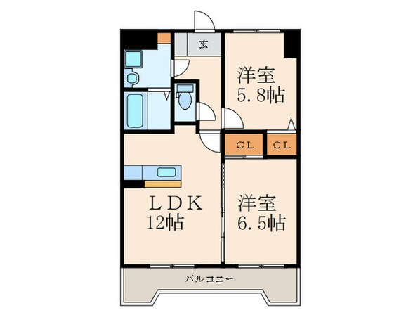 ＥＲＩＯＳ　ＣＯＵＲＴの物件間取画像